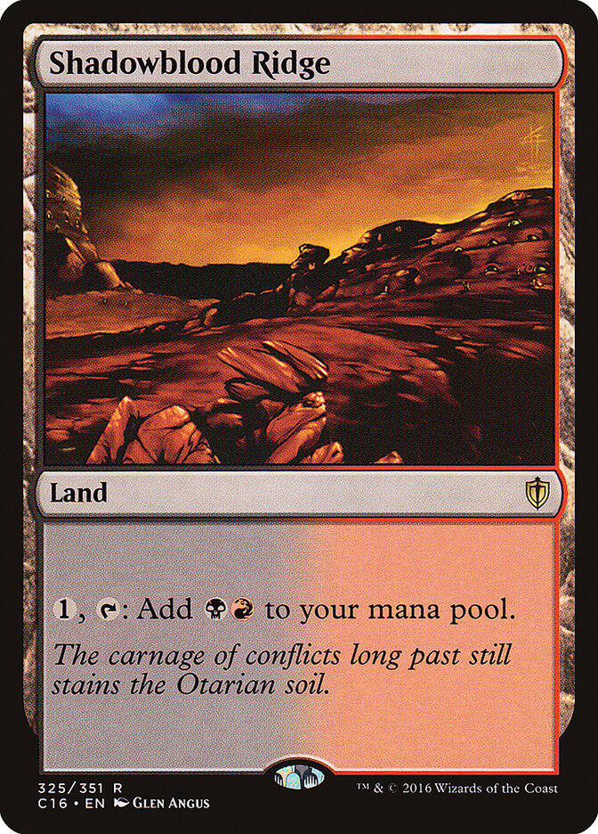 Shadowblood Ridge (325) - Commander 2016 (C16)