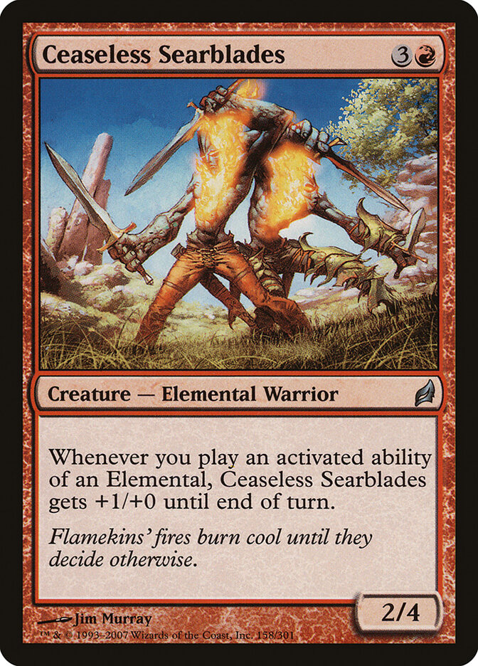 Ceaseless Searblades (158) - Lorwyn (LRW)