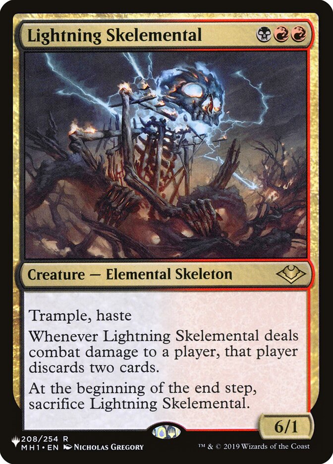 Lightning Skelemental (MH1-208) - The List (PLST)