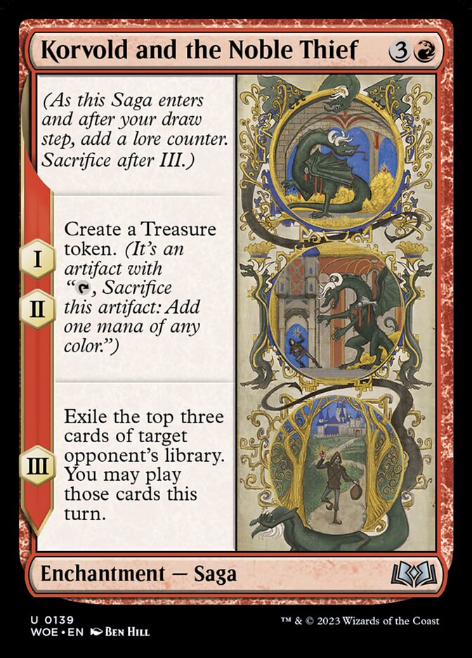 Korvold and the Noble Thief (139) - Wilds of Eldraine (WOE)