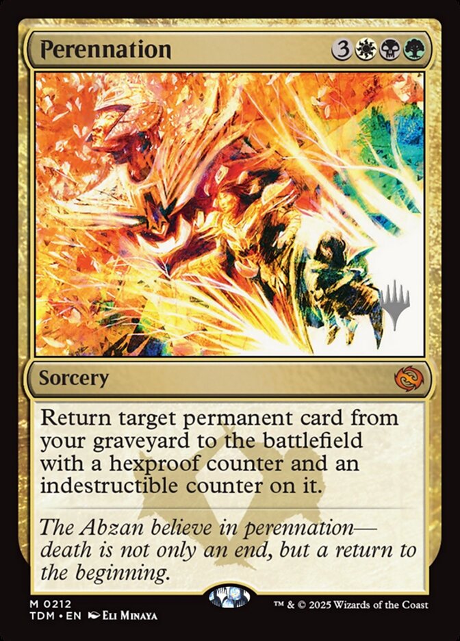Perennation (212p) - Tarkir: Dragonstorm Promos (PTDM)
