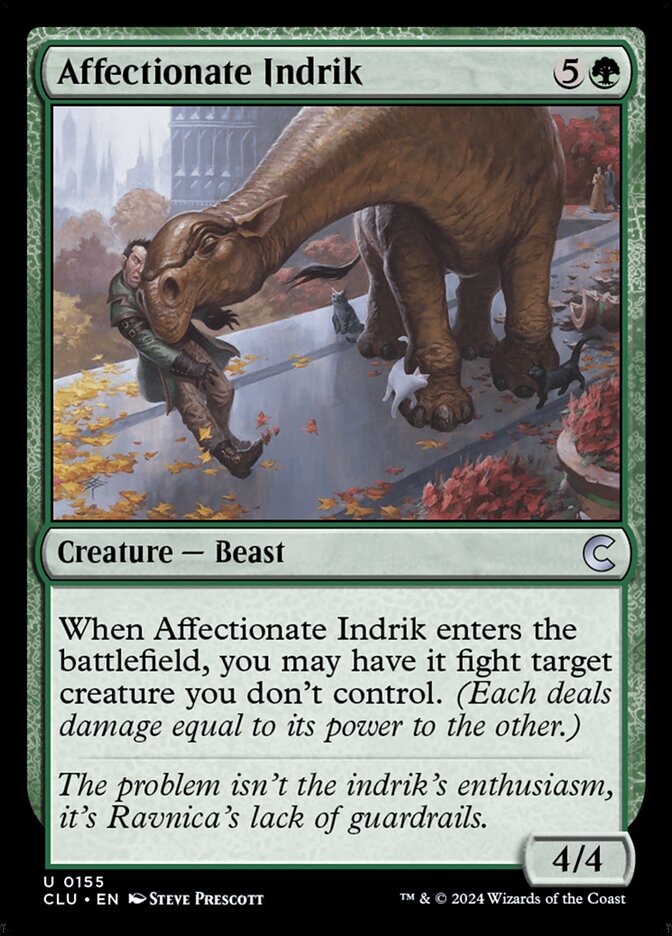 Affectionate Indrik (155) - Ravnica: Clue Edition (CLU)
