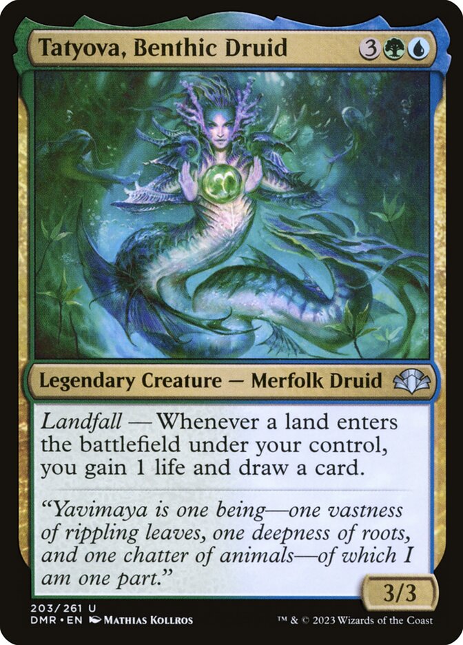 Tatyova, Benthic Druid (203) - Dominaria Remastered (DMR)