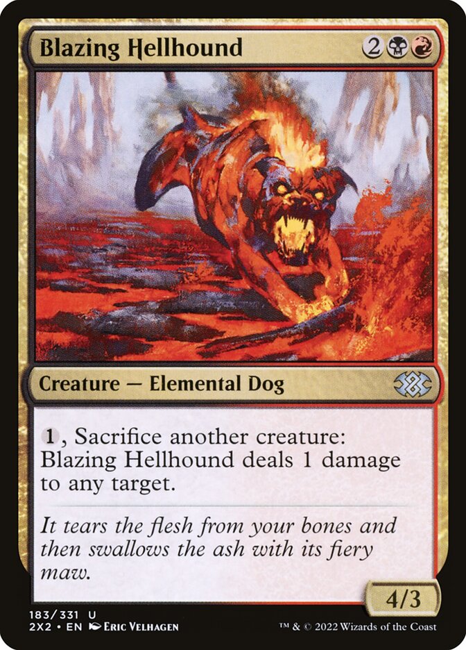Blazing Hellhound (183) - Double Masters 2022 (2X2)
