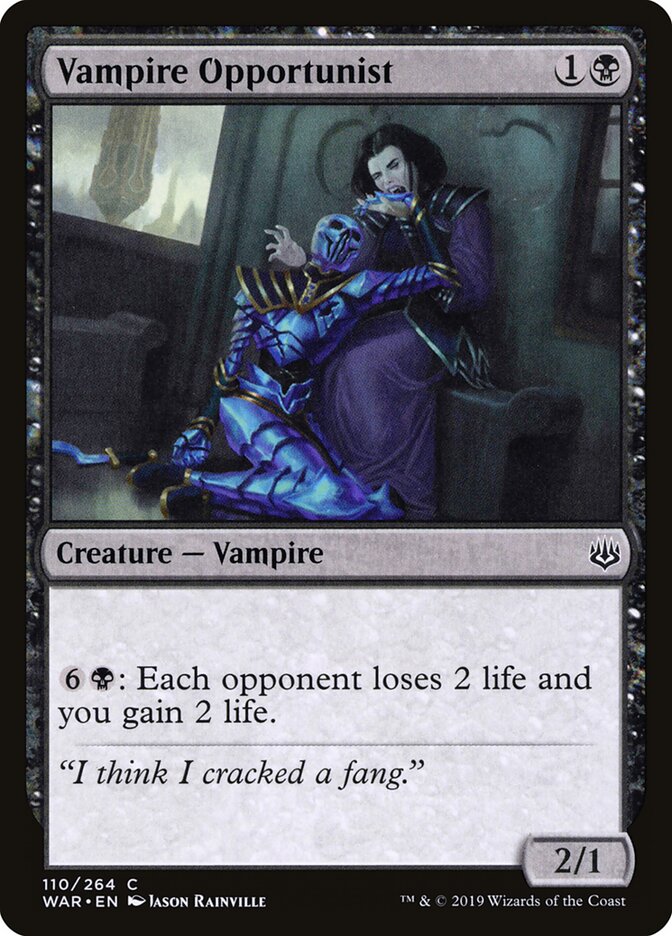 Vampire Opportunist (110) - War of the Spark (WAR)