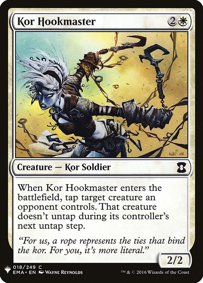 Kor Hookmaster (EMA-18) - The List (PLST)