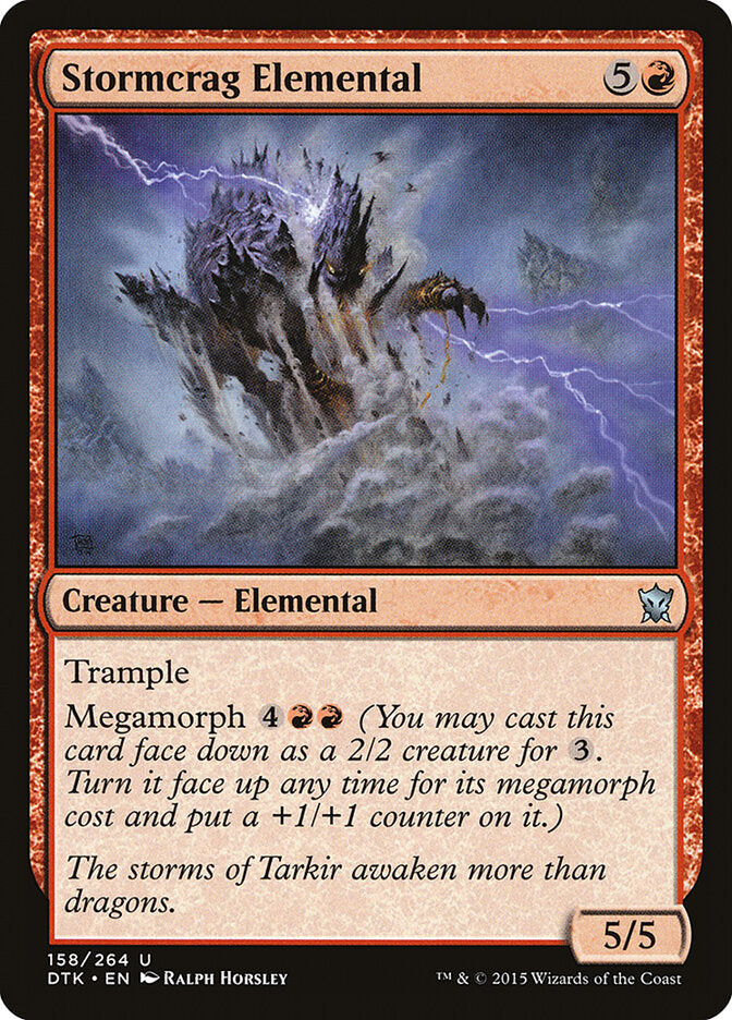 Stormcrag Elemental (158) - Dragons of Tarkir (DTK)