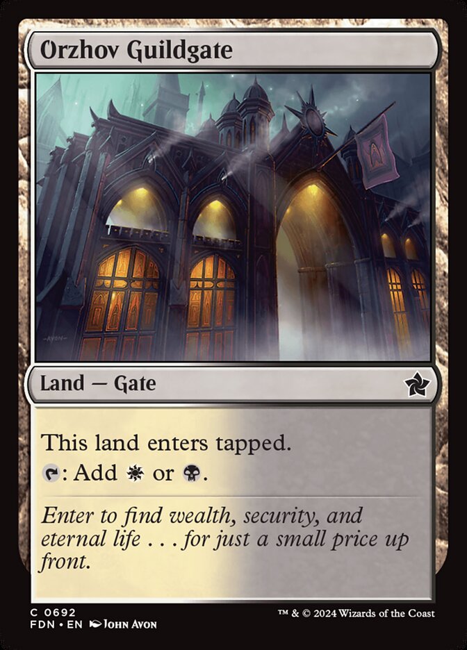 Orzhov Guildgate (692) - Foundations (FDN)