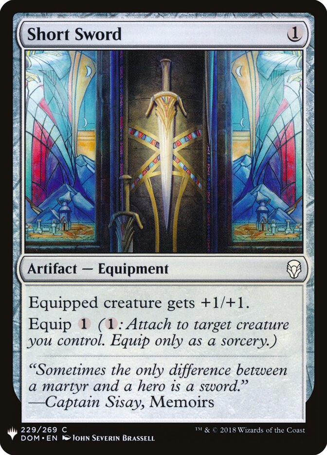 Short Sword (DOM-229) - The List (PLST)