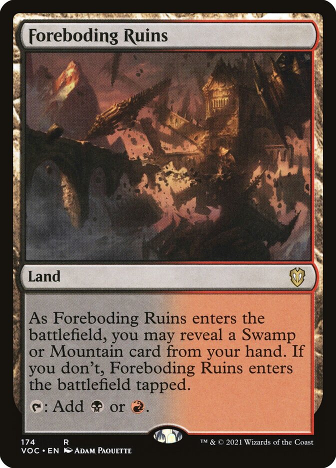 Foreboding Ruins (174) - Crimson Vow Commander (VOC)