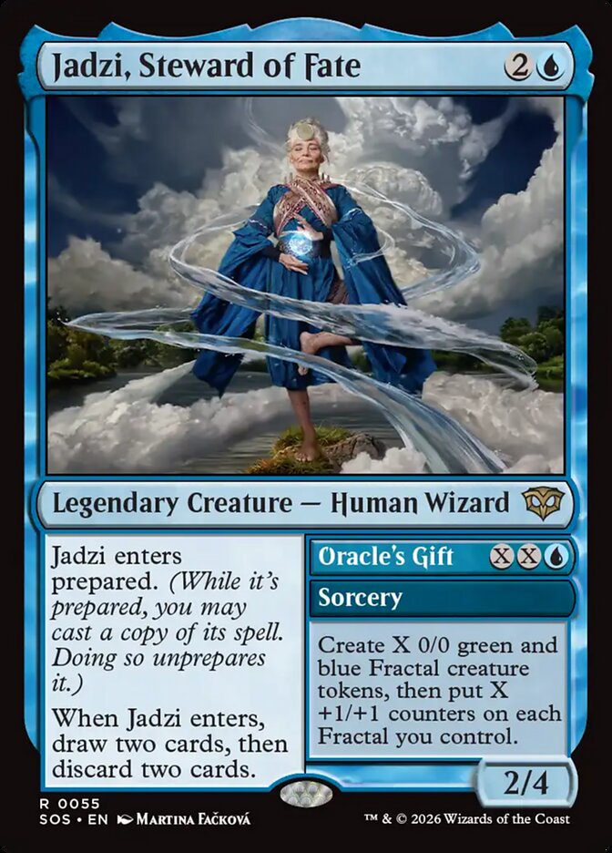 Jadzi, Steward of Fate // Oracle's Gift (55) - Secrets of Strixhaven (SOS)