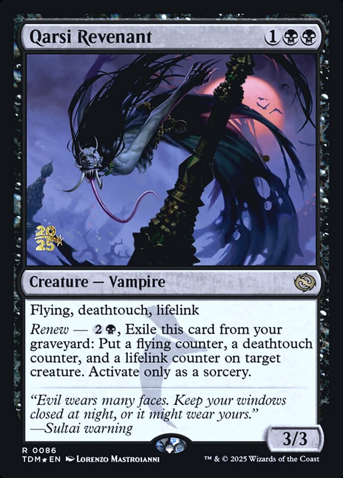 Qarsi Revenant (86s) - Tarkir: Dragonstorm Promos (PTDM)