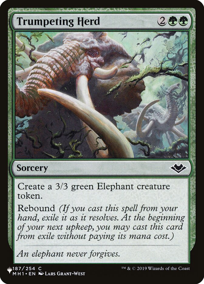 Trumpeting Herd (MH1-187) - The List (PLST)