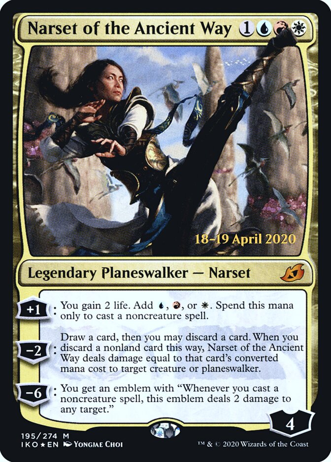 Narset of the Ancient Way (195s) - Ikoria: Lair of Behemoths Promos (PIKO)