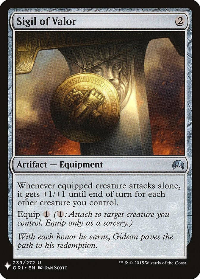 Sigil of Valor - The List (PLST)