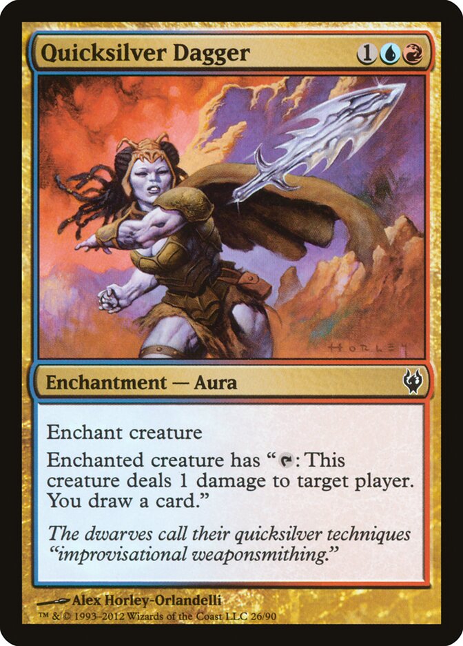 Quicksilver Dagger (26) - Duel Decks: Izzet vs. Golgari (DDJ)