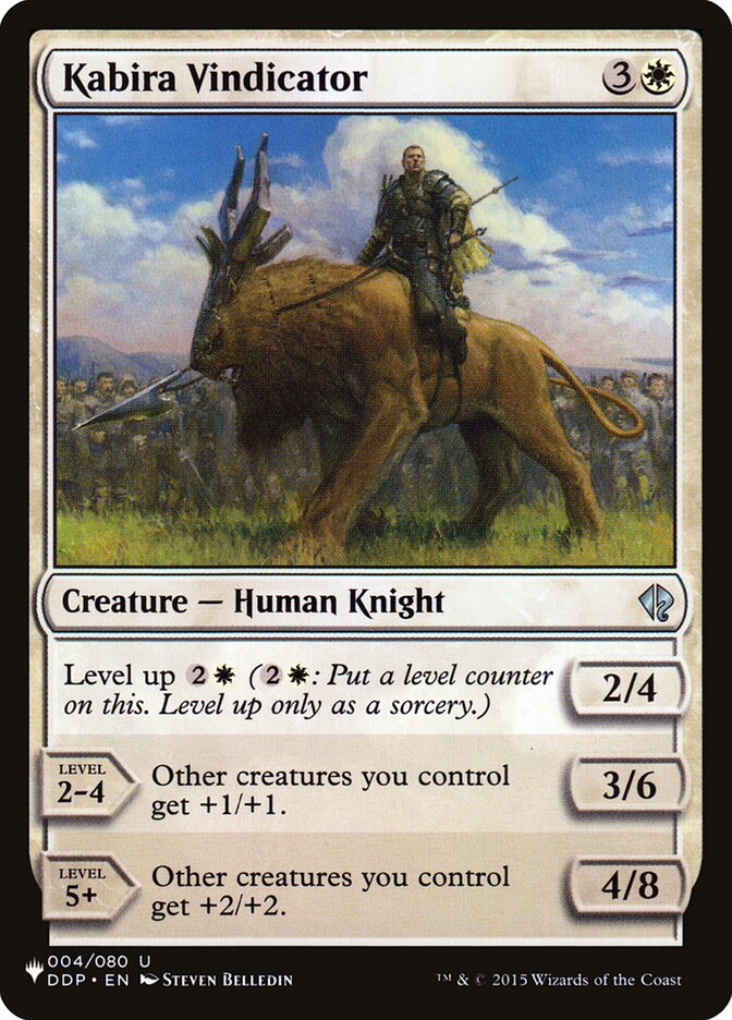 Kabira Vindicator (DDP-4) - The List (PLST)