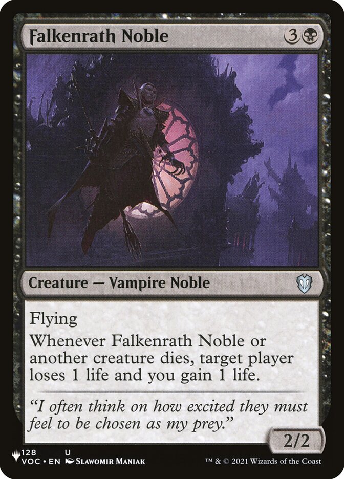 Falkenrath Noble (VOC-128) - The List (PLST)