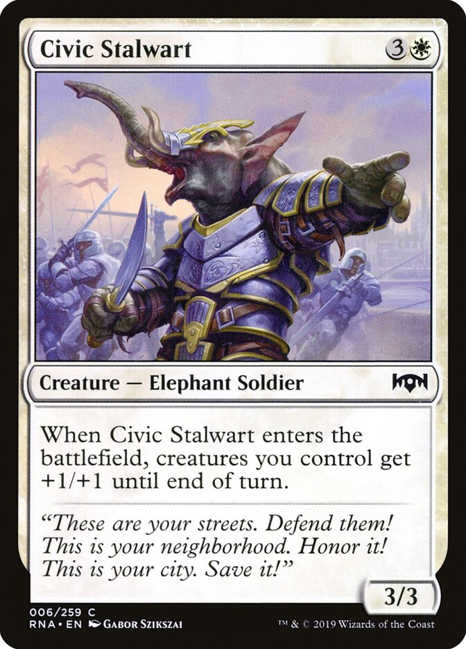 Civic Stalwart (6) - Ravnica Allegiance (RNA)