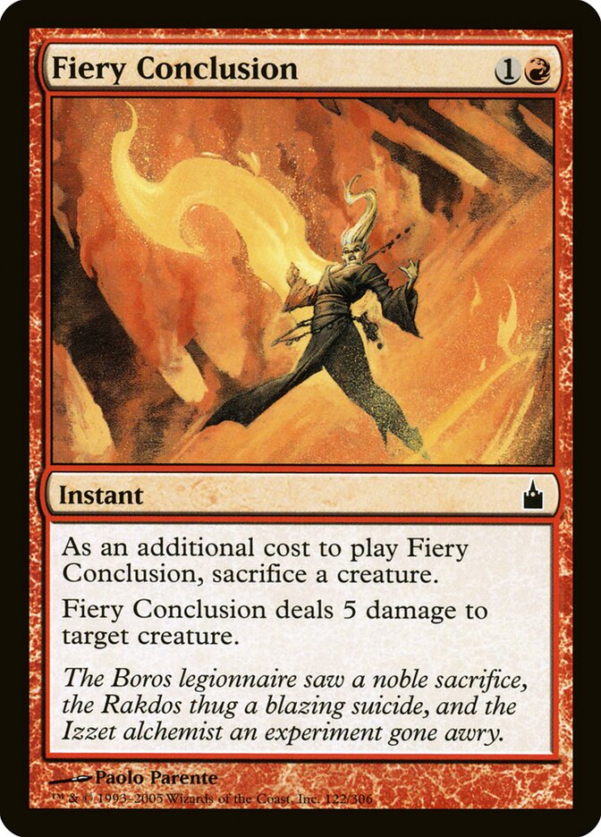 Fiery Conclusion (122) - Ravnica: City of Guilds (RAV)