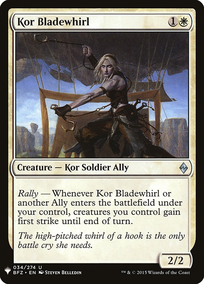 Kor Bladewhirl (BFZ-34) - The List (PLST)