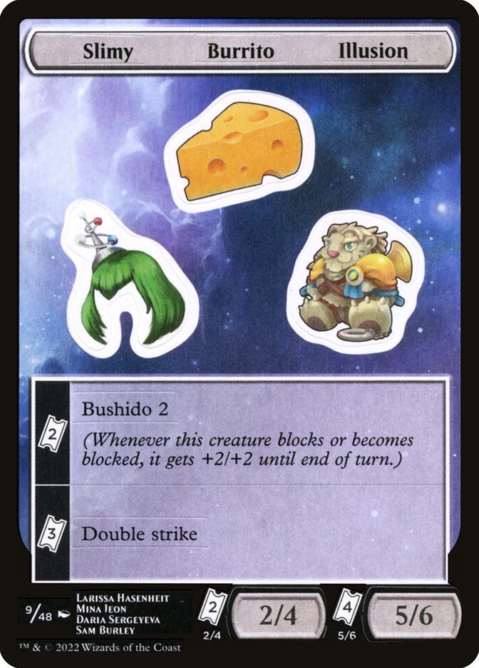 Slimy Burrito Illusion (9) - Unfinity Sticker Sheets (SUNF)
