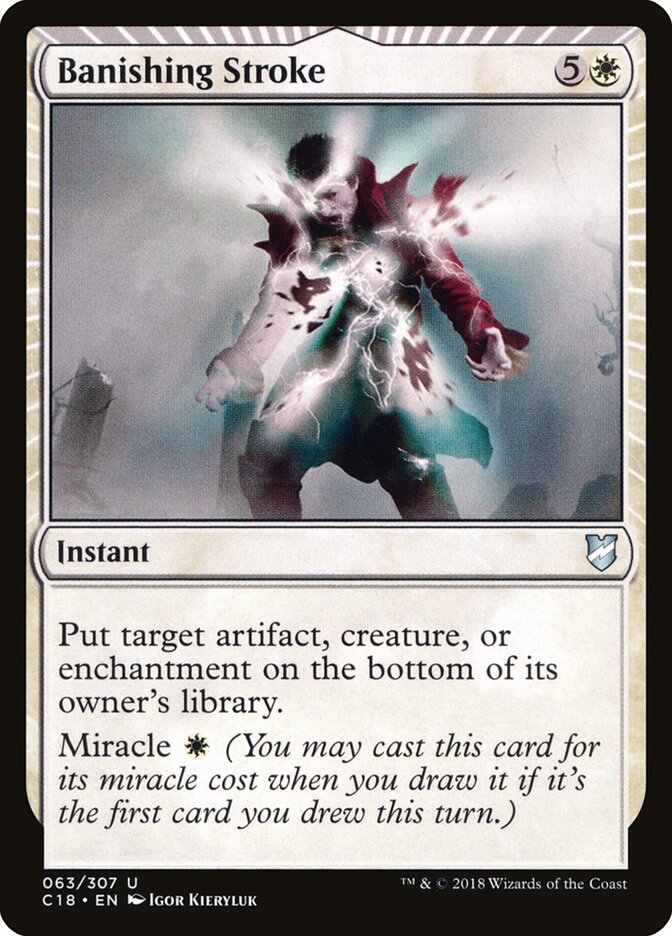 Banishing Stroke (63) - Commander 2018 (C18)