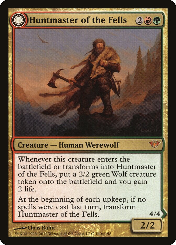 Huntmaster of the Fells // Ravager of the Fells (140) - Dark Ascension (DKA)