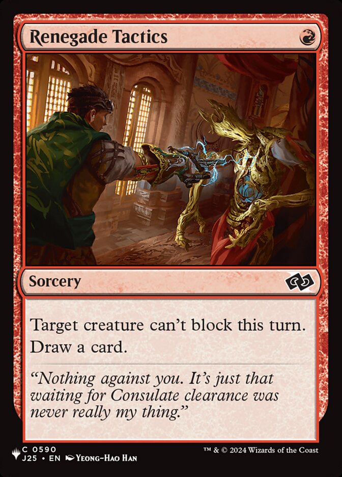 Renegade Tactics (J25-590) - The List (PLST)