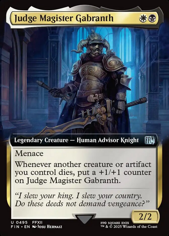 Judge Magister Gabranth (495) - Final Fantasy (FIN)