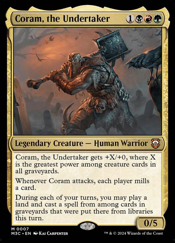 Coram, the Undertaker (7) - Modern Horizons 3 Commander (M3C)