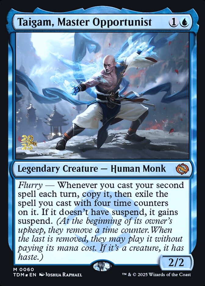 Taigam, Master Opportunist (60s) - Tarkir: Dragonstorm Promos (PTDM)