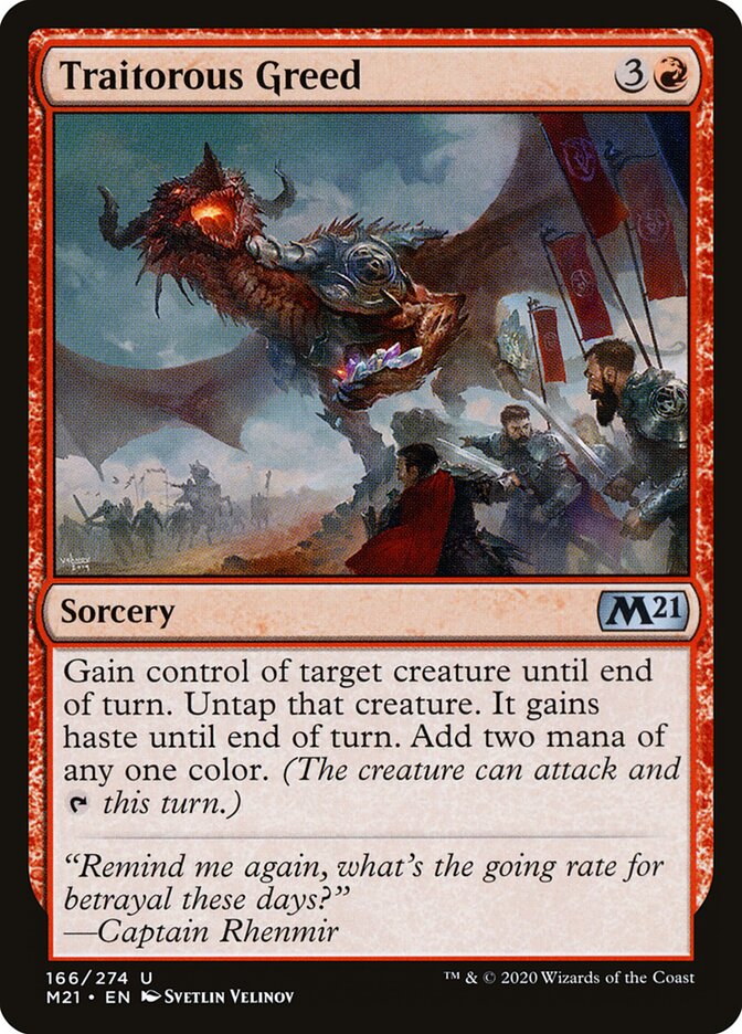 Traitorous Greed (166) - Core Set 2021 (M21)