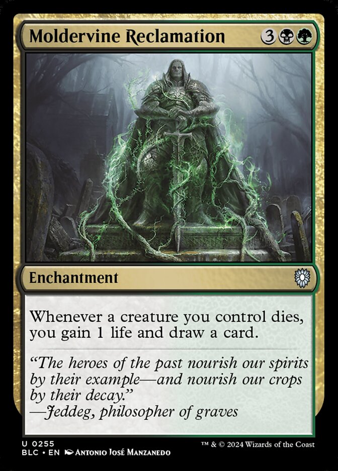Moldervine Reclamation (255) - Bloomburrow Commander (BLC)