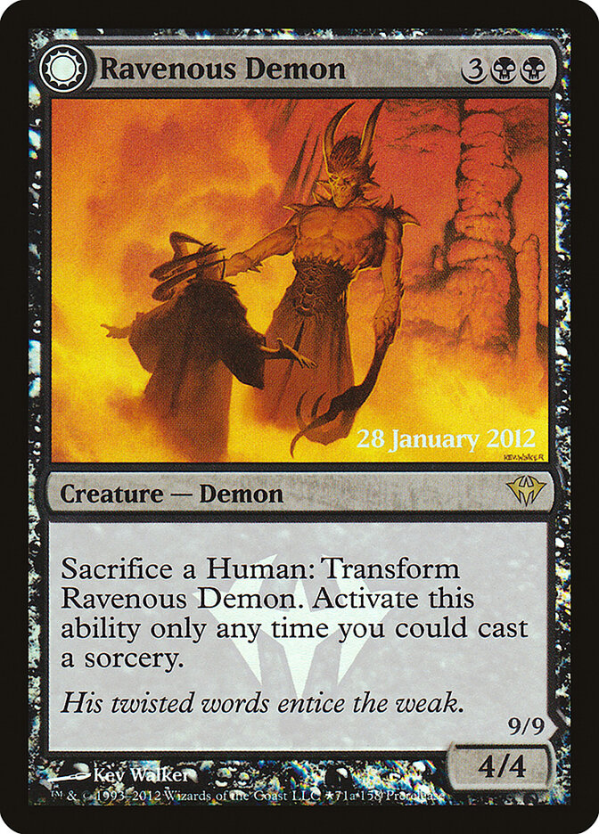 Ravenous Demon // Archdemon of Greed (71★) - Dark Ascension Promos (PDKA)