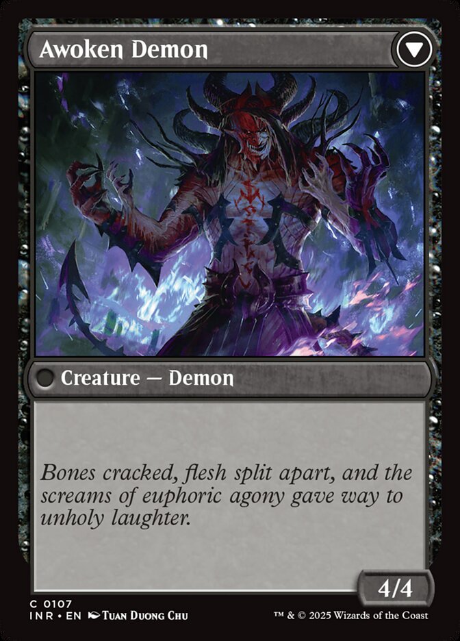Ecstatic Awakener // Awoken Demon (107) - Innistrad Remastered (INR)