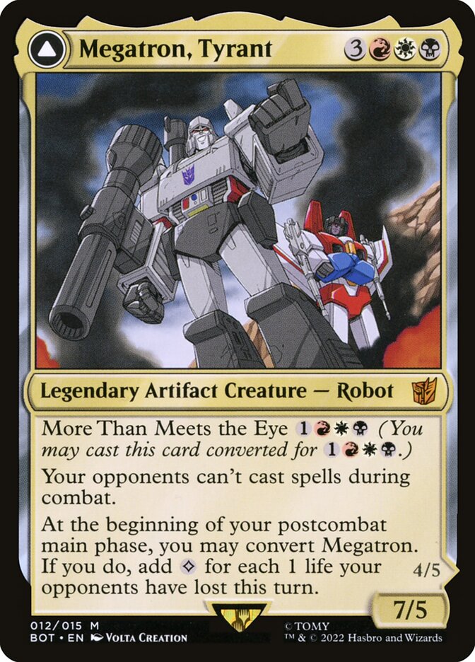 Megatron, Tyrant // Megatron, Destructive Force (12) - Transformers (BOT)