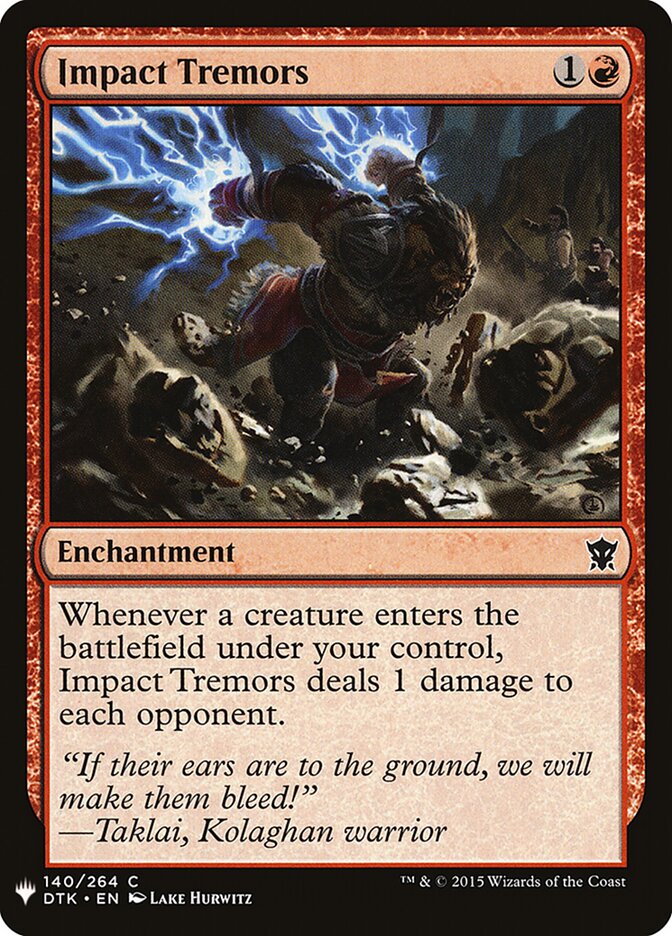 Impact Tremors (DTK-140) - The List (PLST)