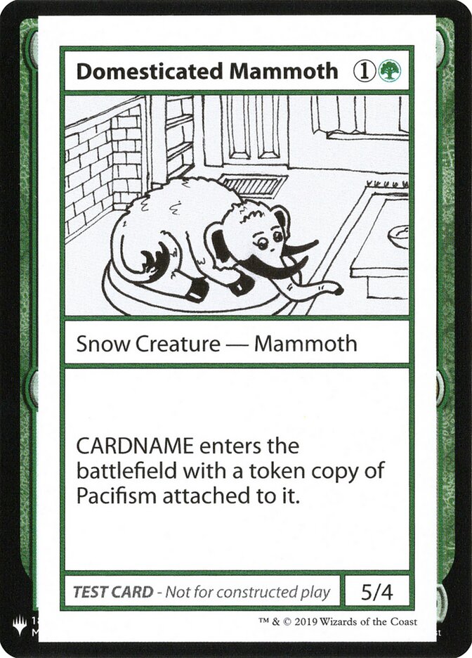 Domesticated Mammoth (72) - Mystery Booster Playtest Cards 2019 (CMB1)
