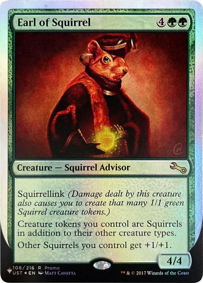 Earl of Squirrel (108) - The List (Unfinity Foil Edition) (ULST)