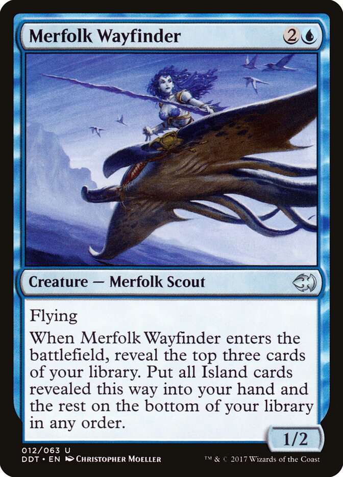 Merfolk Wayfinder (12) - Duel Decks: Merfolk vs. Goblins (DDT)
