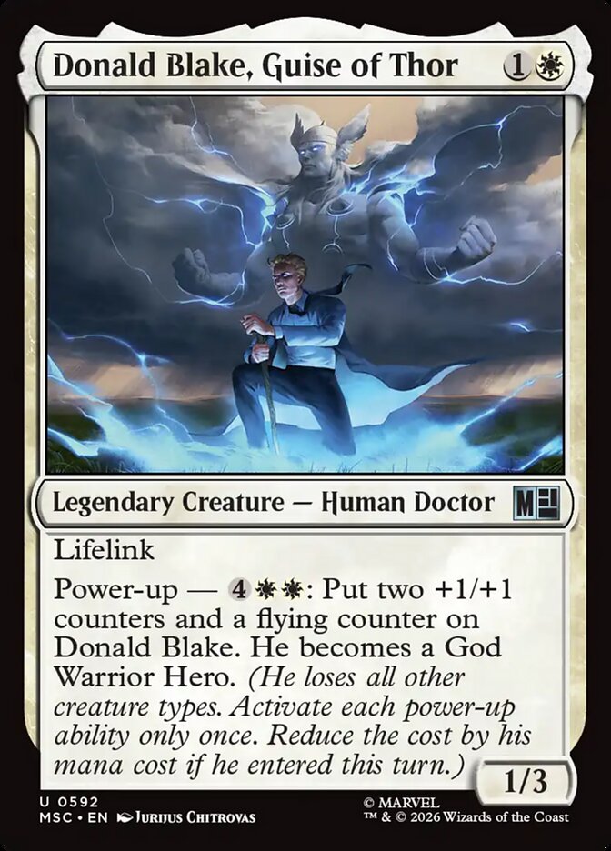 Donald Blake, Guise of Thor (592) - Marvel Super Heroes Commander (MSC)
