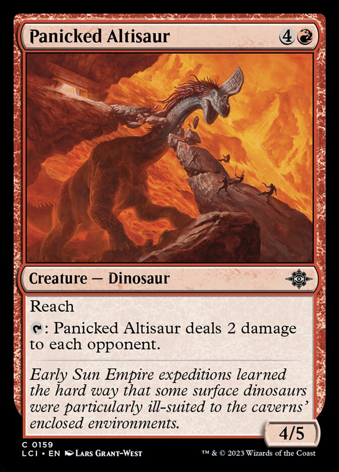 Panicked Altisaur (159) - The Lost Caverns of Ixalan (LCI)