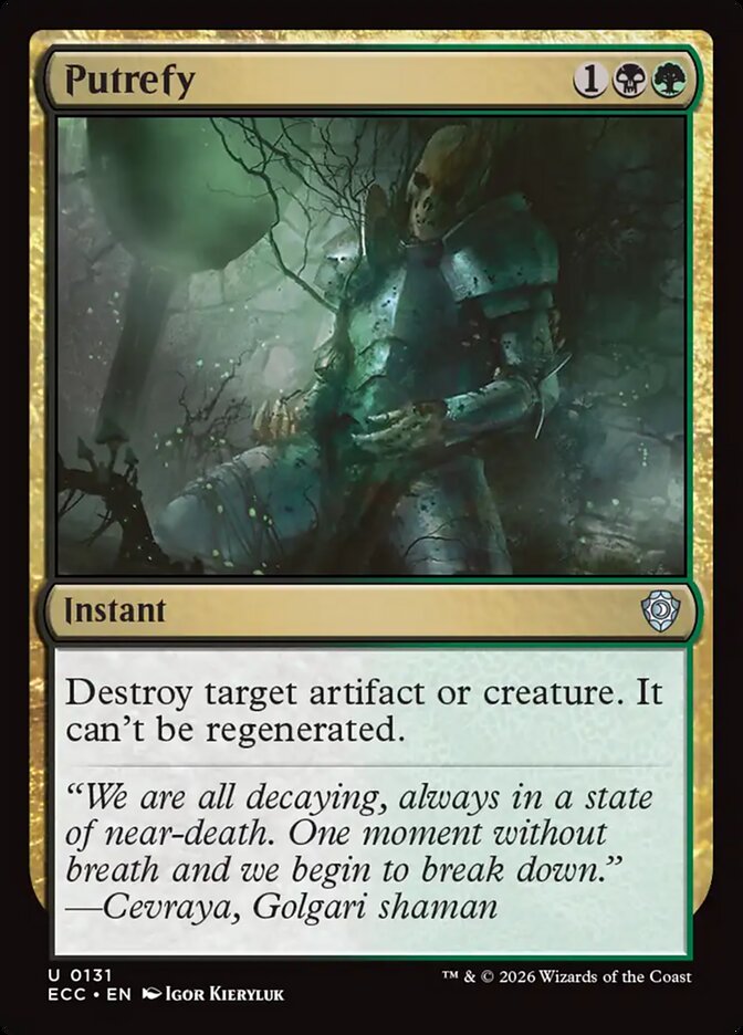 Putrefy (131) - Lorwyn Eclipsed Commander (ECC)
