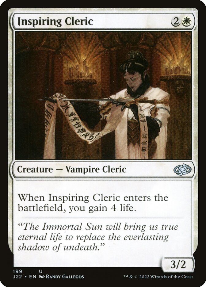 Inspiring Cleric (199) - Jumpstart 2022 (J22)