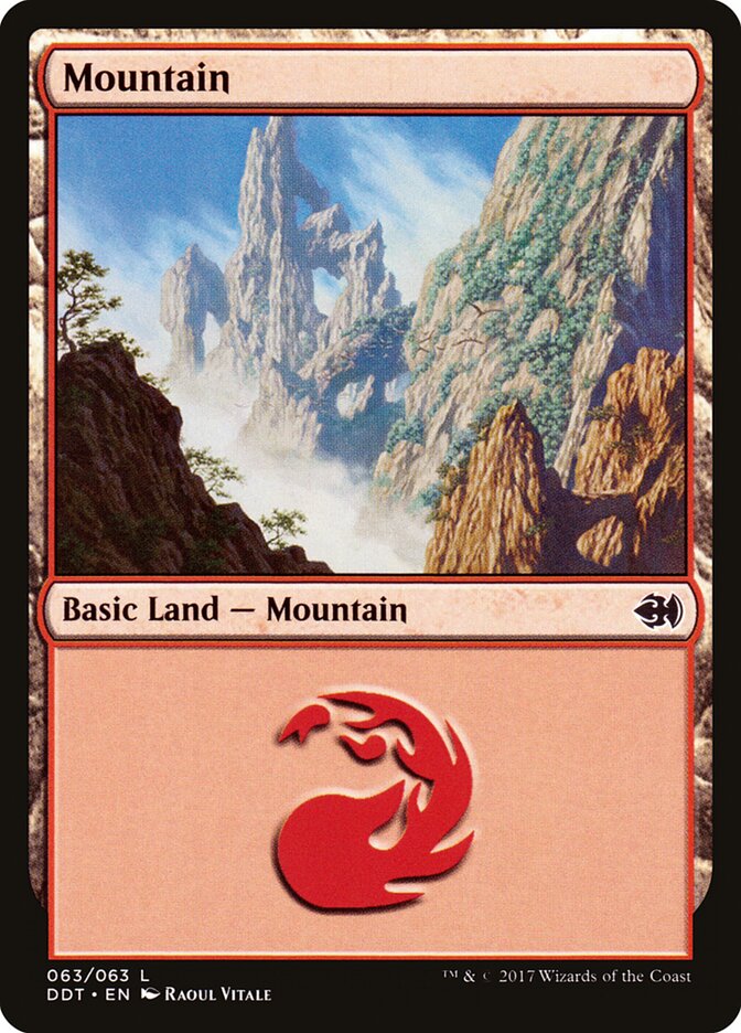 Mountain (63) - Duel Decks: Merfolk vs. Goblins (DDT)