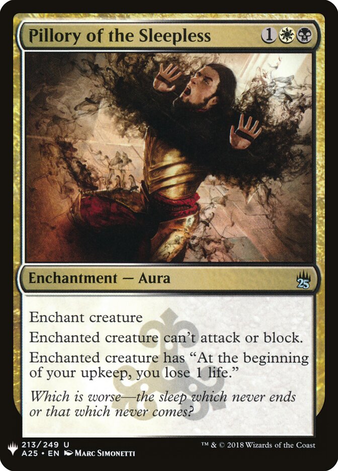 Pillory of the Sleepless (A25-213) - The List (PLST)