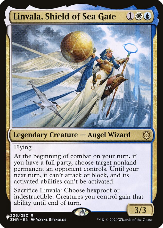Linvala, Shield of Sea Gate (ZNR-226) - The List (PLST)