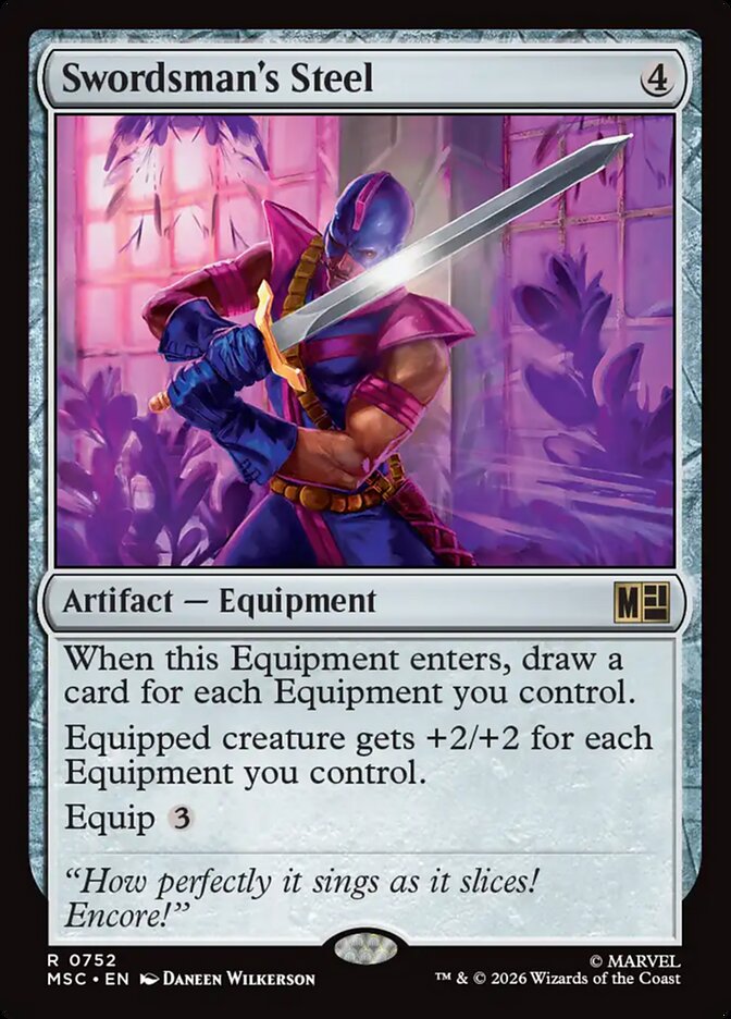 Swordsman's Steel (752) - Marvel Super Heroes Commander (MSC)