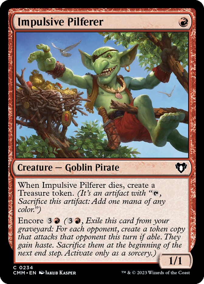 Impulsive Pilferer (234) - Commander Masters (CMM)
